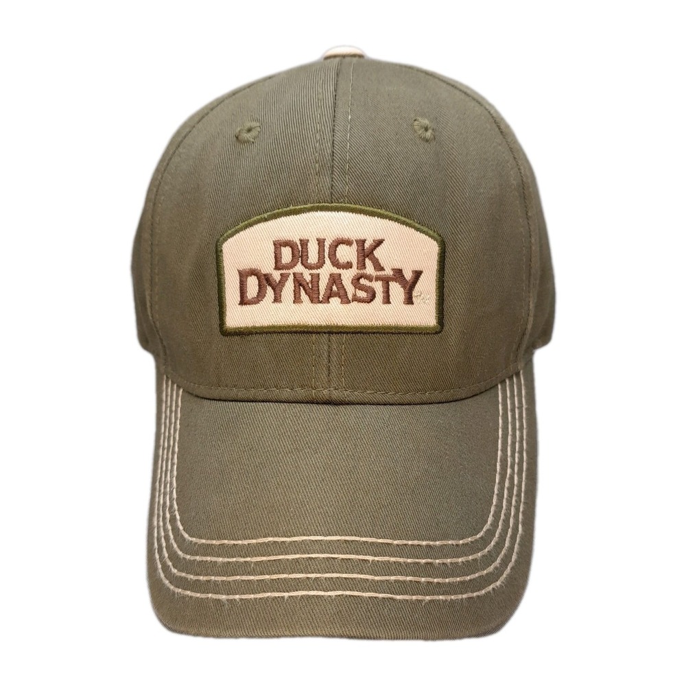 Duck Dynasty A&E‎ Strapback Hat Olive Green Brown Adjustable Cap Logo TV Show